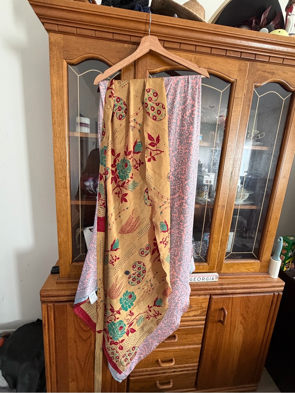 Darn good yarn recycled sari tea length skirt